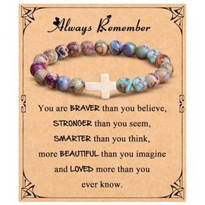 JoycuFF Teen Gifts Trendy Stuff Cross Bracelets for Teen Jewelry Gifts for Teenage Ideas 13 14 15 16 10 11 12 Year Old Birthday Easter Christmas Gift