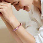 JoycuFF Gifts for Best Friend Crown Bracelets Gifts for Bestie Bff Friendship Gifts for Women Natural Stone Bracelets for Bestie Birthday Christmas Graduation Gifts for Bestie Her