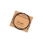 JoycuFF Strength Morse Code Bracelets for Men Encouragement Gifts for Women Mom Mama Inspirational Jewelry for Friends Sister Daughter Son Handmade Funny Gift