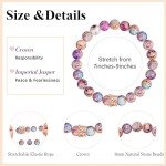 JoycuFF Gifts for Best Friend Crown Bracelets Gifts for Bestie Bff Friendship Gifts for Women Natural Stone Bracelets for Bestie Birthday Christmas Graduation Gifts for Bestie Her