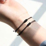 JoycuFF Brave and Beautiful Morse Code Bracelets for Women Wife Best Friend Sister Fashion Valentine's Birthday Gifts Silk Wrap Bracelet Funny Secret Message Handmade Jewelry