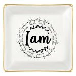JoycuFF Trinket Dishes for Jewelry Inspirational Gifts for Her Mom Mother Birthday Christmas Gift Jewelry Tray For Rings Necklaces Bracelets Earrings Friend Gifts Women Unique Gifts