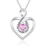 JoycuFF Birthstone Necklaces Gifts for Women Dainty Necklaces Jewelry for Her Love Heart Pendant Necklaces Infinity Jewelry Gifts for Her Birthday Christmas Party