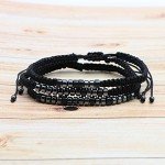 JoycuFF Gifts for Mom Morse Code Bracelet Gifts from Daughter Son Birthday Handmade Weave Secret Message Thanksgiving Day Christmas Jewelry Remember I Love You