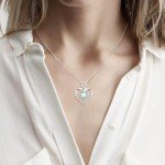 JoycuFF Birthstone Necklaces Gifts for Women Dainty Necklaces Jewelry for Her Love Heart Pendant Necklaces Infinity Jewelry Gifts for Her Birthday Christmas Party