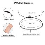 JoycuFF Morse Code Bracelets for Women Gifts for Women Birthday Christmas Gifts Women Gifts Bracelets for Women (Anxiety lies)