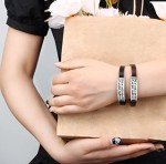JoycuFF Confirmation Gifts Vintage Bracelet for Women Engraved Bible Verse a Sweet Friendship Refreshes the Soul