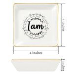 JoycuFF Trinket Dishes for Jewelry Inspirational Gifts for Her Mom Mother Birthday Christmas Gift Jewelry Tray For Rings Necklaces Bracelets Earrings Friend Gifts Women Unique Gifts