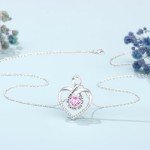 JoycuFF Birthstone Necklaces Gifts for Women Dainty Necklaces Jewelry for Her Love Heart Pendant Necklaces Infinity Jewelry Gifts for Her Birthday Christmas Party