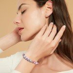 JoycuFF Mothers Day Gifts from Husband I Love You Bracelets Surprise Gifts Idea for Mother from Daughter Son Best Mom Ever Handmade Colorful Imperial Stone Birthday Gifts for Mom