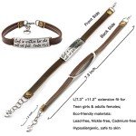 JoycuFF Confirmation Gifts Vintage Bracelet for Women Engraved Bible Verse a Sweet Friendship Refreshes the Soul