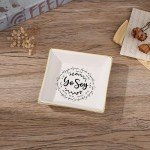 JoycuFF Inspirational Gifts for Women Girl Christian Birthday Thanksgiving Day Ceramic Trinket Dish Tray Christmas Graduation Ring Holder Motivational Gifts for Friends Sister Daughter