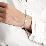JoycuFF Christmas Birthday Gifts for Women Teen Inspirational Christian Gifts Coross Bracelets Teen Trendy Stuff Gifts for Daughter Granddaughter Sister Niece Jewelry