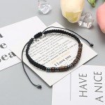 JoycuFF To My Niece Bracelets Unique Gifts from Aunt Birthday Anniversary Valentine's Day Thanksgiving Day Christmas I Love You Morse Code Bracelets