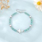 JoycuFF Christmas Birthday Gifts for Women Teen Inspirational Christian Gifts Coross Bracelets Teen Trendy Stuff Gifts for Daughter Granddaughter Sister Niece Jewelry