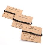 JoycuFF Inspiratipnal Morse Code Bracelets for Women Birthday Gifts for Wife Best Firend Girlfriend Sister Handmade Beads BFF Jewelry Trendy Never Give Up