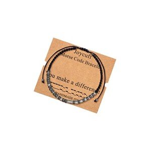 JoycuFF You Make A Difference Bracelets Encouragement Jewelry for Teacher Doctor Who Has Made A Difference On You Inspirational Gifts For Men Women