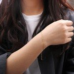 JoycuFF You are A Badass Funny Gifts For Women Adjustable Morse Code Bracelets Gifts For Women Friends Soul Sister Aunt Best Friend Birthday Christmas Friendship Gold Bracelet