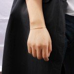 JoycuFF You are A Badass Funny Gifts For Women Adjustable Morse Code Bracelets Gifts For Women Friends Soul Sister Aunt Best Friend Birthday Christmas Friendship Gold Bracelet