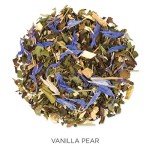 Tea Forte Vanilla Pear Organic White Tea, Loose Tea Canister Makes 35-50 Cups, Lotus Organic White Tea, 2.46 Ounces