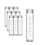 Voss Artesian Still water from Norway Naturally pure for a crisp, refreshing taste 375ml GLASS bottled water 12.7 Fl oz (Pack of 9)