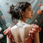 Everjoy Realistic Watercolor Butterfly Temporary Tattoo Stickers - Waterproof Fake Tattoos Body Decorations for Women and Girls