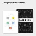 BestSelf Co. Date Deck Exciting, Engaging, and Though-Provoking Conversation Prompts Perfect for Unlocking Connection, Intimacy and Meaningful Discussion — 50 Cards