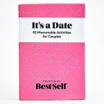 BestSelf It's A Date - 52 Memorable Date Ideas for Couples - A Fun Date Night Card Game to Add to Your Couples Games Collection.
