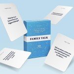 BestSelf Family Talk Deck - 50 Prompt Card Game for Family Game Night, Fun and Engaging Family Game for Kids and Adults, Perfect