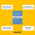 BestSelf Family Talk Deck - 50 Prompt Card Game for Family Game Night, Fun and Engaging Family Game for Kids and Adults, Perfect