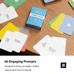 BestSelf Family Talk Deck - 50 Prompt Card Game for Family Game Night, Fun and Engaging Family Game for Kids and Adults, Perfect