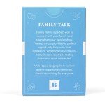 BestSelf Family Talk Deck - 50 Prompt Card Game for Family Game Night, Fun and Engaging Family Game for Kids and Adults, Perfect
