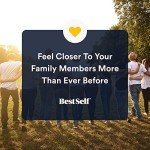 BestSelf Family Talk Deck - 50 Prompt Card Game for Family Game Night, Fun and Engaging Family Game for Kids and Adults, Perfect