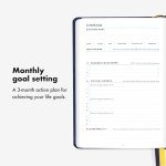 BestSelf Self Journal 13-Week Productivity Journal with Prompts, Undated Planner and Guided Journal for Women and Men, Midnight