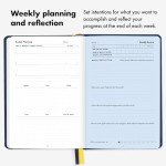 BestSelf Self Journal 13-Week Productivity Journal with Prompts, Undated Planner and Guided Journal for Women and Men, Midnight