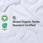 Sijo Stone Washed 100% Organic French Linen Bed Sheet Set, GOTS Certified Organic, Best Cooling Linen Sheet Award by Sleep Foundation 3pc Set - 2 Pillowcases and 1 Fitted Sheet (Snow, King)