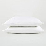 SIJO AiryWeight Tencel Pillowcases Set, 100% Lyocell derived from Eucalyptus, 2-Pack, Temperature Regulating, Cooling, Hypoallergenic, Moisture Wicking, Silky Soft (Snow, Standard)