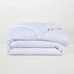 Sijo Premium Stone Washed 100% Organic French Linen Duvet Cover, GOTS Certified Organic, Small Batch Sourced from Normandy, Breathable and Durable (Snow, Full/Queen)