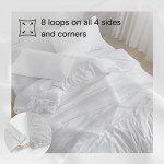 DOZ Duvet Cover Set, 100% Viscose derived from Bamboo, Organically Grown, Buttery Soft, Cooling Duvet Covers, High GSM, 1 Duvet Cover and 2 Pillowcases, 90"x90" (Snow, Full/Queen)