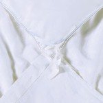 Sijo Premium Stone Washed 100% Organic French Linen Duvet Cover, GOTS Certified Organic, Small Batch Sourced from Normandy, Breathable and Durable (Snow, Full/Queen)