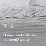 DOZ by SIJO 50% Viscose Derived from Bamboo and 50% Cotton Blend Full-Queen Summer Waffle Lightweight Bed Blanket, Dove