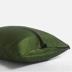 DOZ by SIJO Pillowcase Set, 100% Viscose derived from Organically Grown Bamboo, Buttery Soft, Silky, Breathable, Cooling, Oeko-TEX, High GSM, 2-Pack, Envelope Closure (Queen, Forest)