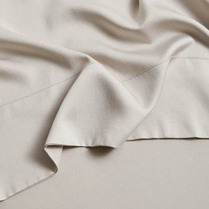 DOZ by SIJO Flat Sheet, 100% Viscose derived from Organically Grown Bamboo, Buttery Soft, Cooling Sheets, High GSM, 1 Top Sheet Only (Fog, King/Cal King)