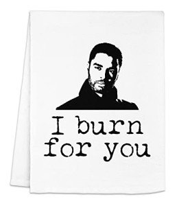 Moonlight Makers Funny Kitchen Towels, I Burn For You, Flour Sack Dish Towel, Cute Home Decor, Housewarming Gifts New Home, White Dish Towels for Kitchen, Apartment Essentials