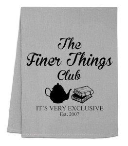 Moonlight Makers The Finer Things Club Dish Towel, Funny Kitchen Towels, Cute Wash Cloths, Cotton Dish Towels for Kitchen Drying, New Home & Apartment Essentials, Gray Dish Towel