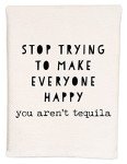 Moonlight Makers Soft Waffle Weave Hand Towel, 100% Pure White Cotton, Bathroom/Kitchen Decor, Multi-Buy Discounts, Funny Gift Idea (You're Not Tequila)