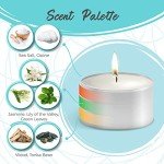 Moonlight Makers Let Your Light Shine Candle, Sea Salt & Orchid Scented Handmade Candle, Natural Soy Wax Candle, 25+ Hour Burn Time, 8oz Tin