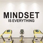 SEATUNE Inspirational Quotes Wall Stickers - Motivational Office Gym Wall Decals - Positive Home Vinyl Art Wall Decor - Mindset is Everything 45"X12.6"