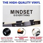 SEATUNE Inspirational Quotes Wall Stickers - Motivational Office Gym Wall Decals - Positive Home Vinyl Art Wall Decor - Mindset is Everything 45"X12.6"