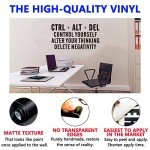 SEATUNE Office Gym Motivational Wall Decals - Inspirational Quotes Wall Stickers - Office Desk School Classroom Positive Home Vinyl Art Wall Decor - CTRL+ALT+DEL 36.2"X19"
